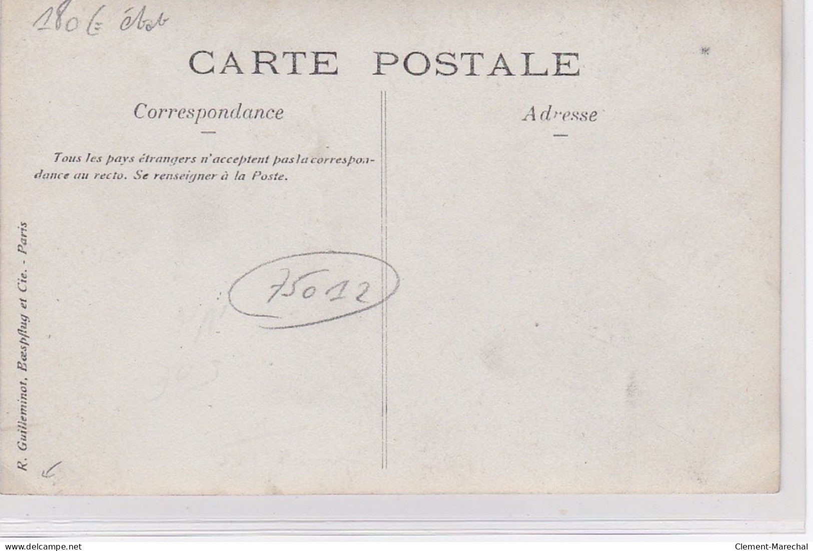 PARIS 12ème : Carte Photo De La Corderie FELCE Au 100 Avenue Ledru Rollin - Bon état (un Coin Plié) - Distretto: 12