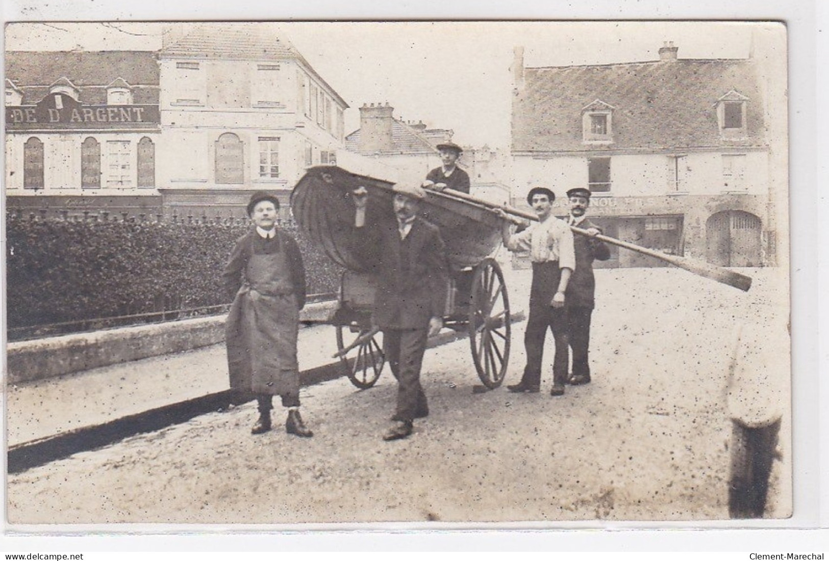 VERNON : Carte Photo D'un Transport De Barque - Très Bon état - Vernon