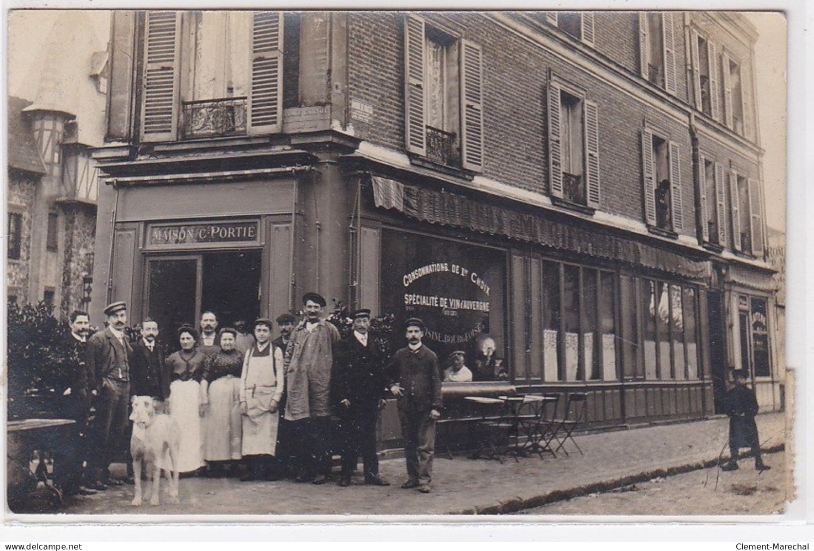 ROMAINVILLE : Carte Photo Du Restaurant PORTIE (place Carnot) - Très Bon état - Romainville