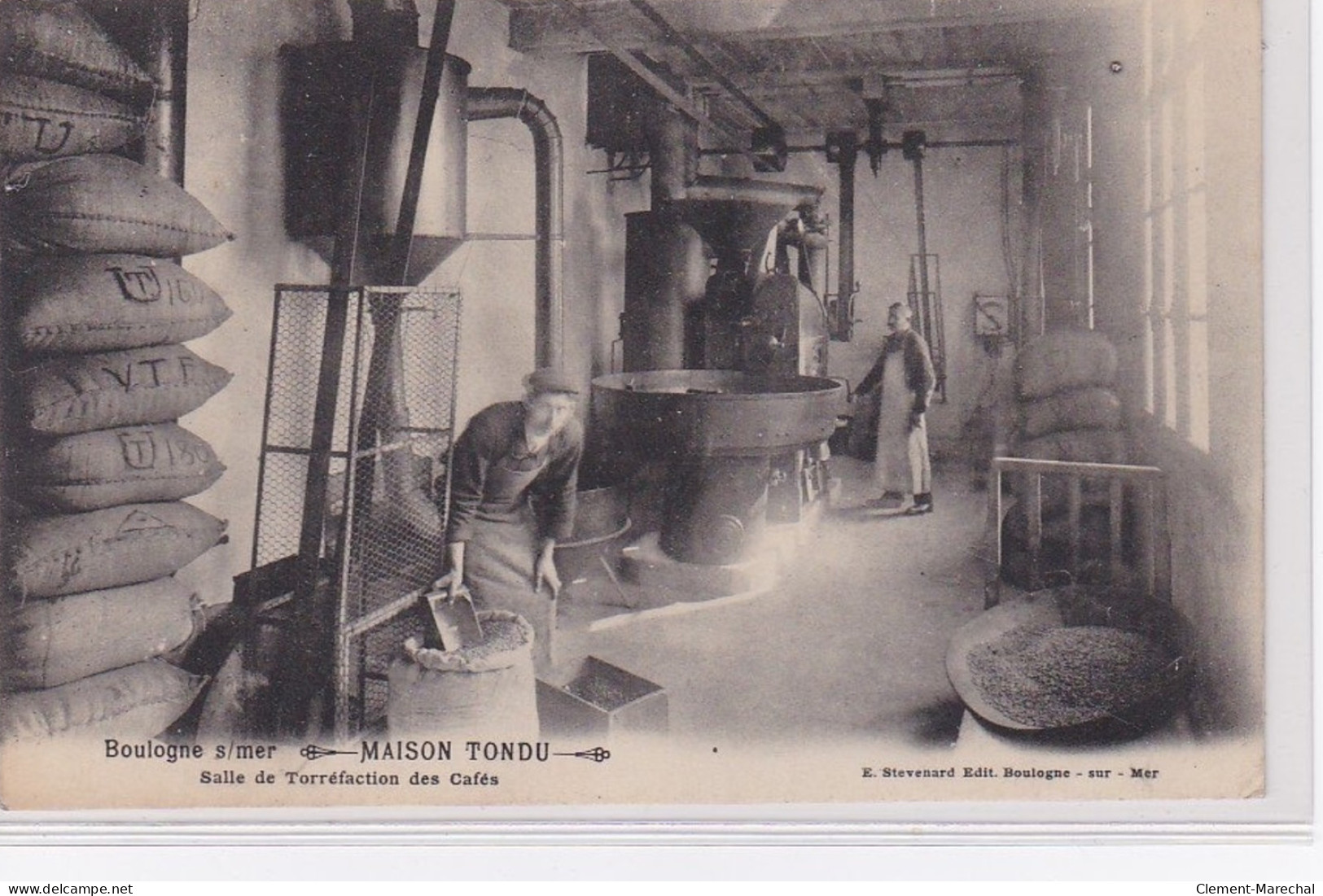 BOULOGNE SUR MER : Salle De Torrefaction De La Maison TONDU (cafe) - Très Bon état - Boulogne Sur Mer