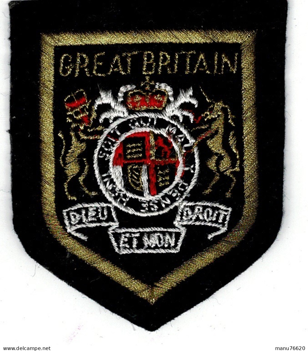 Ref 1 - Blason , écusson : Badges En Tissu . GREAT BRITAIN . - Other & Unclassified