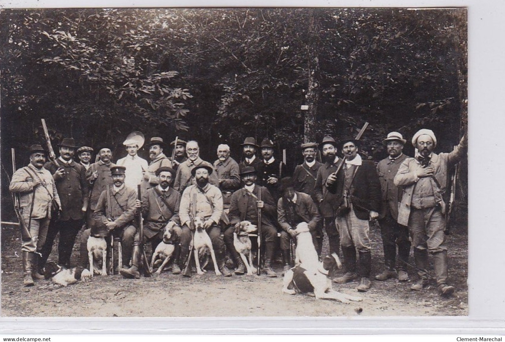 Carte Photo D'une Scène De Chasse (photo Aubineau à THOMERY) - Très Bon état - Autres & Non Classés