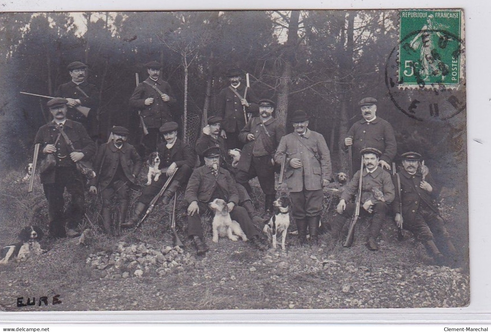 Environs D'Evreux : Carte Photo D'une Scène De Chasse Vers 1910 - Très Bon état - Other & Unclassified