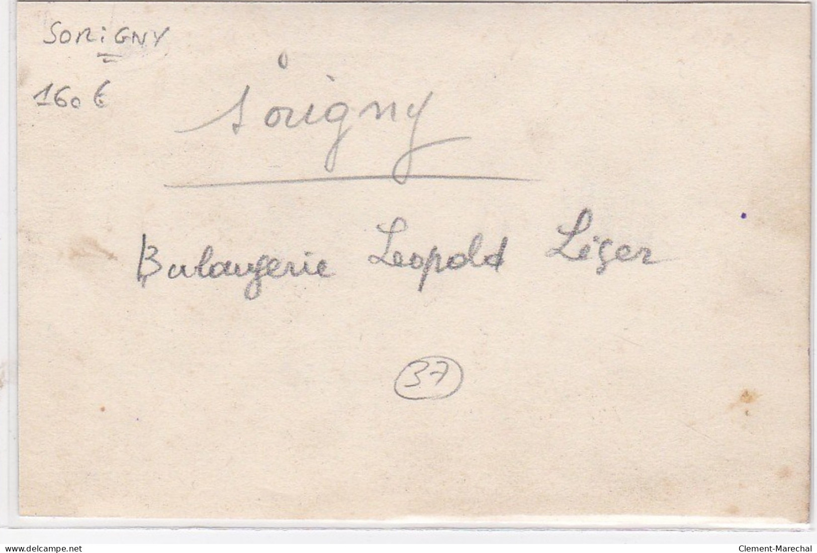 SORIGNY : Photo Format Cpa De La Boulangerie Léopold LEGER (papier Carte Photo) - Très Bon état - Altri & Non Classificati