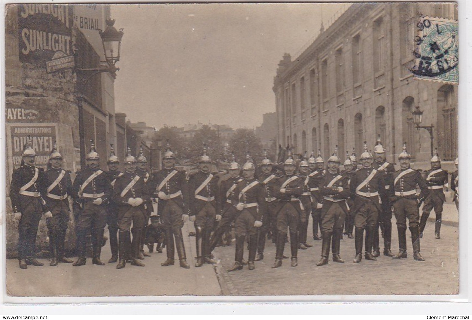 PARIS 20ème : Carte Photo Des Grèves De 1906 (militaire) - Très Bon état - Paris (20)