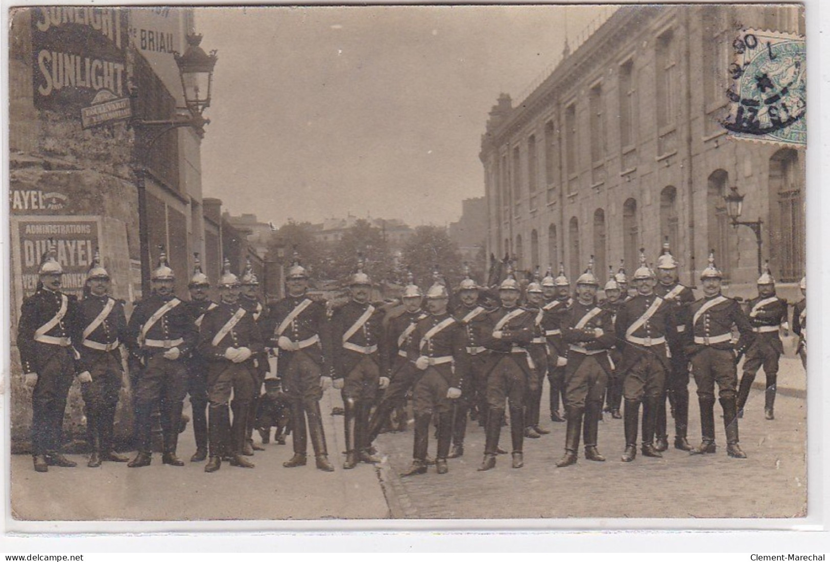 PARIS 20ème : Carte Photo Des Grèves De 1906 (militaire) - Très Bon état - Distrito: 20