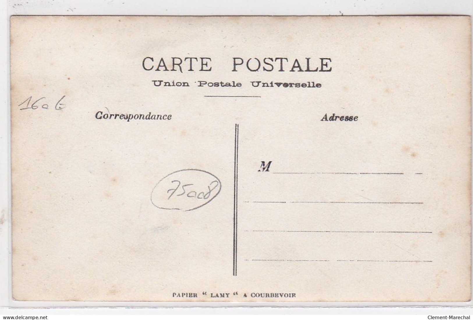 PARIS 8ème : Carte Photo Du Triporteur De Livraison De La Poissonnerie CAUCHE PATINET - Très Bon état - District 08