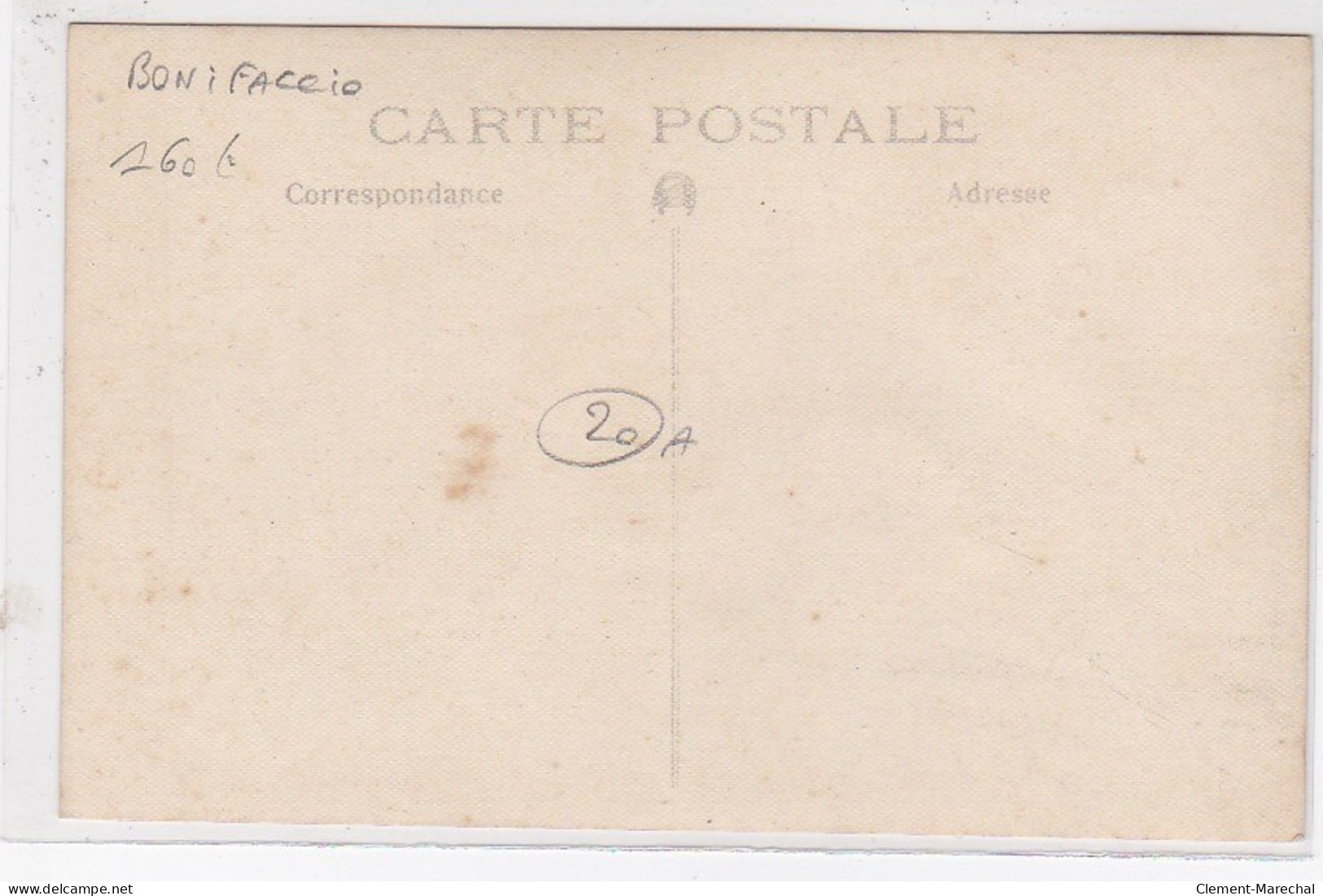 BONIFACIO : Carte Photo D'un Homme Sur Son Ane - Très Bon état - Other & Unclassified