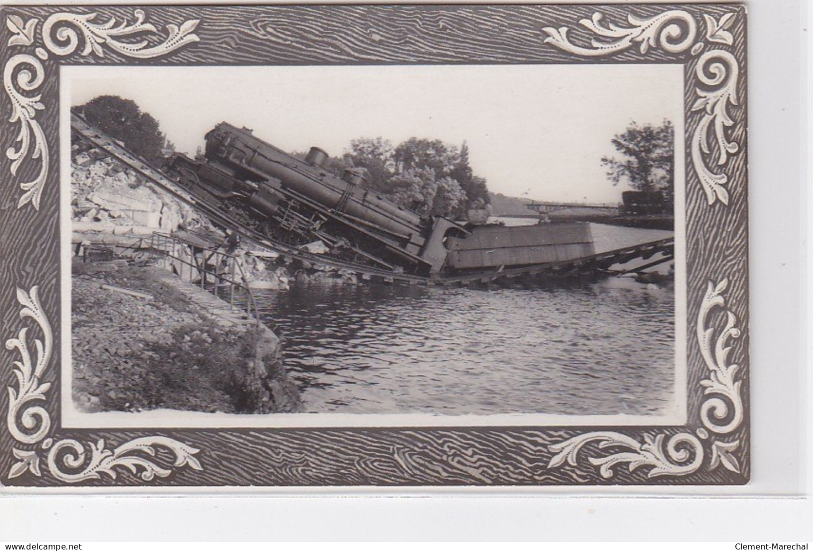 MARY SUR MARNE : 1914/18 - Carte Photo D'un Accident De Chemin De Fer (militaire - Guerre) - Très Bon état - Autres & Non Classés