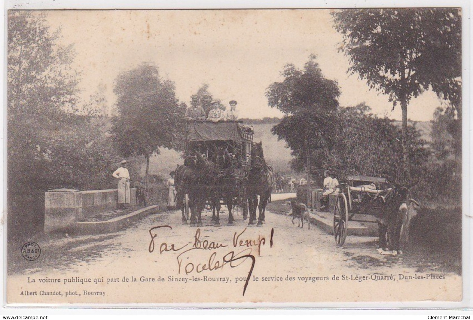 SINCEY LES ROUVRAY : La Voiture Publique ( Diligence)- Très Bon état - Sonstige & Ohne Zuordnung