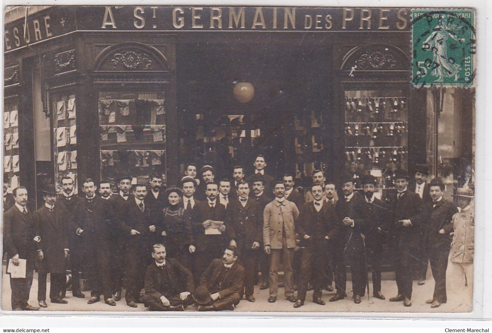 PARIS 6ème : Carte Photo Du Magasin De Mode Et Chaussures "A Saint Germain Des Prés" - Très Bon état - District 06