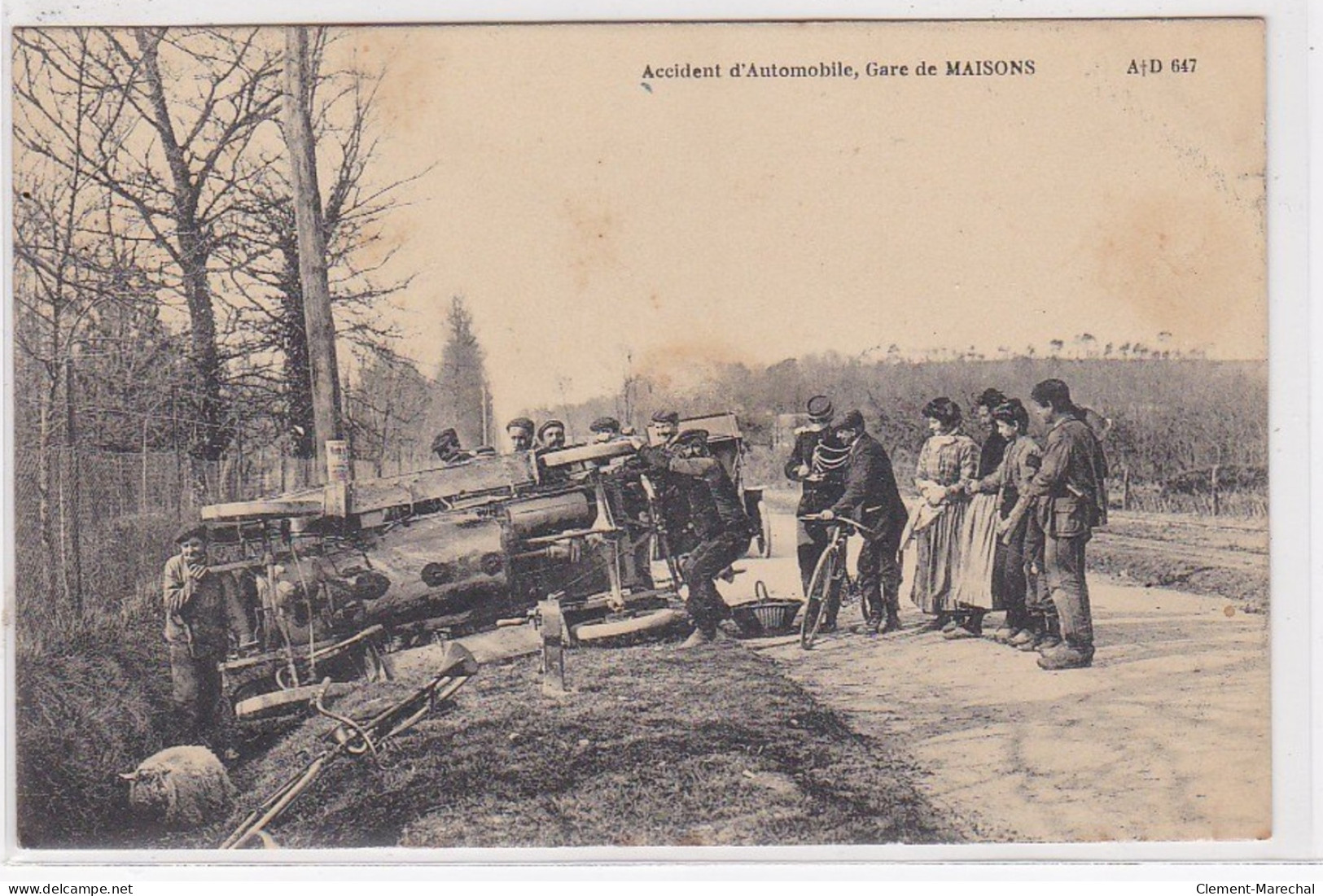 Accident D'automobile, Gare De MAISONS - Très Bon état - Altri & Non Classificati