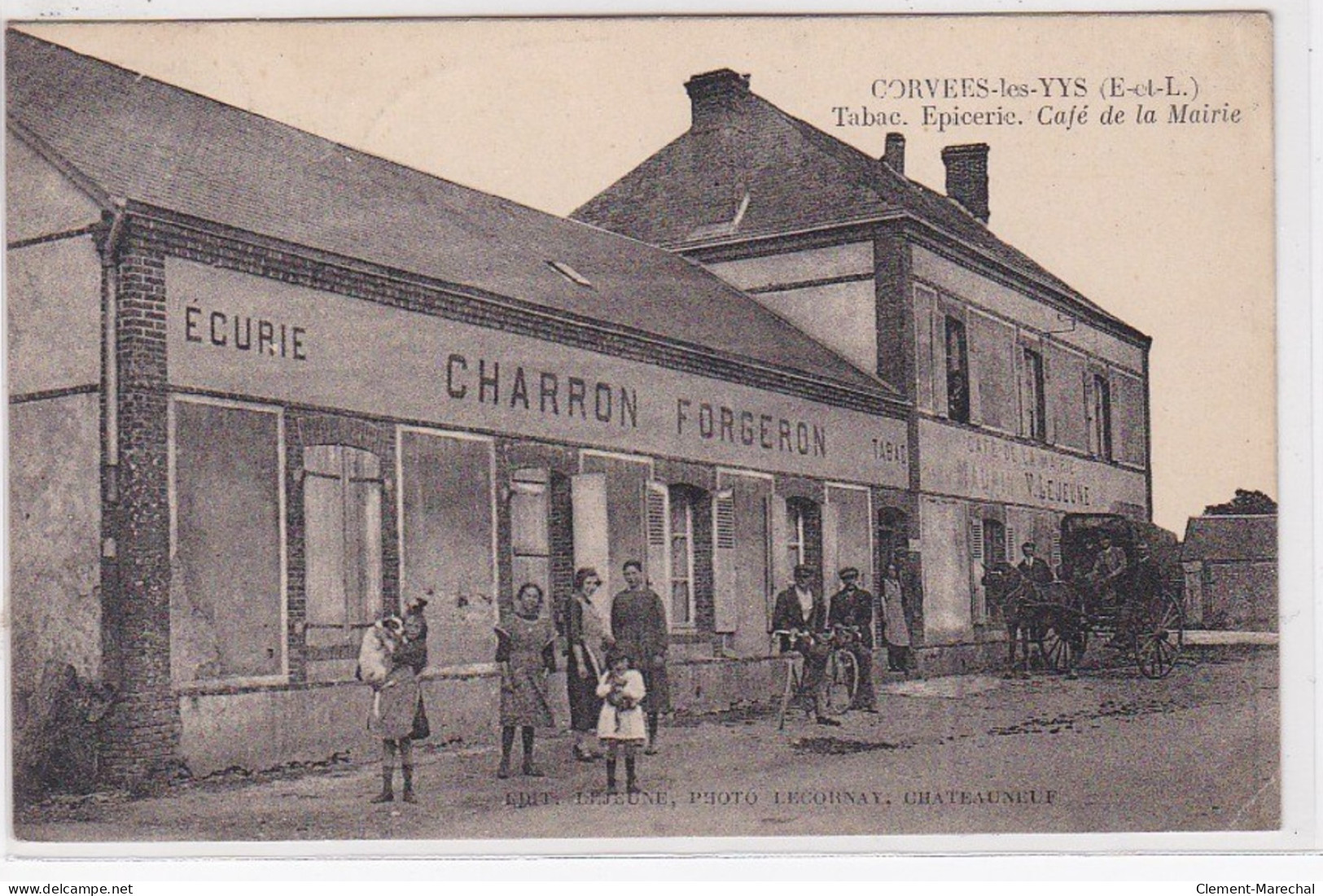 CORVEES LES YYS : Tabac épicerie - Café De La Mairie - Très Bon état - Other & Unclassified
