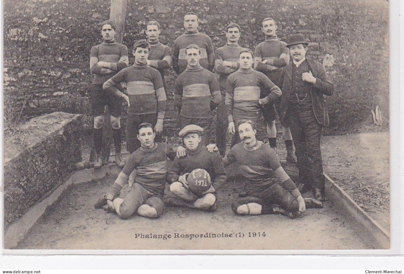 ROSPORDEN : Club De Football "la Phalange Rospordinoise" En 1914 - Très Bon état - Sonstige & Ohne Zuordnung