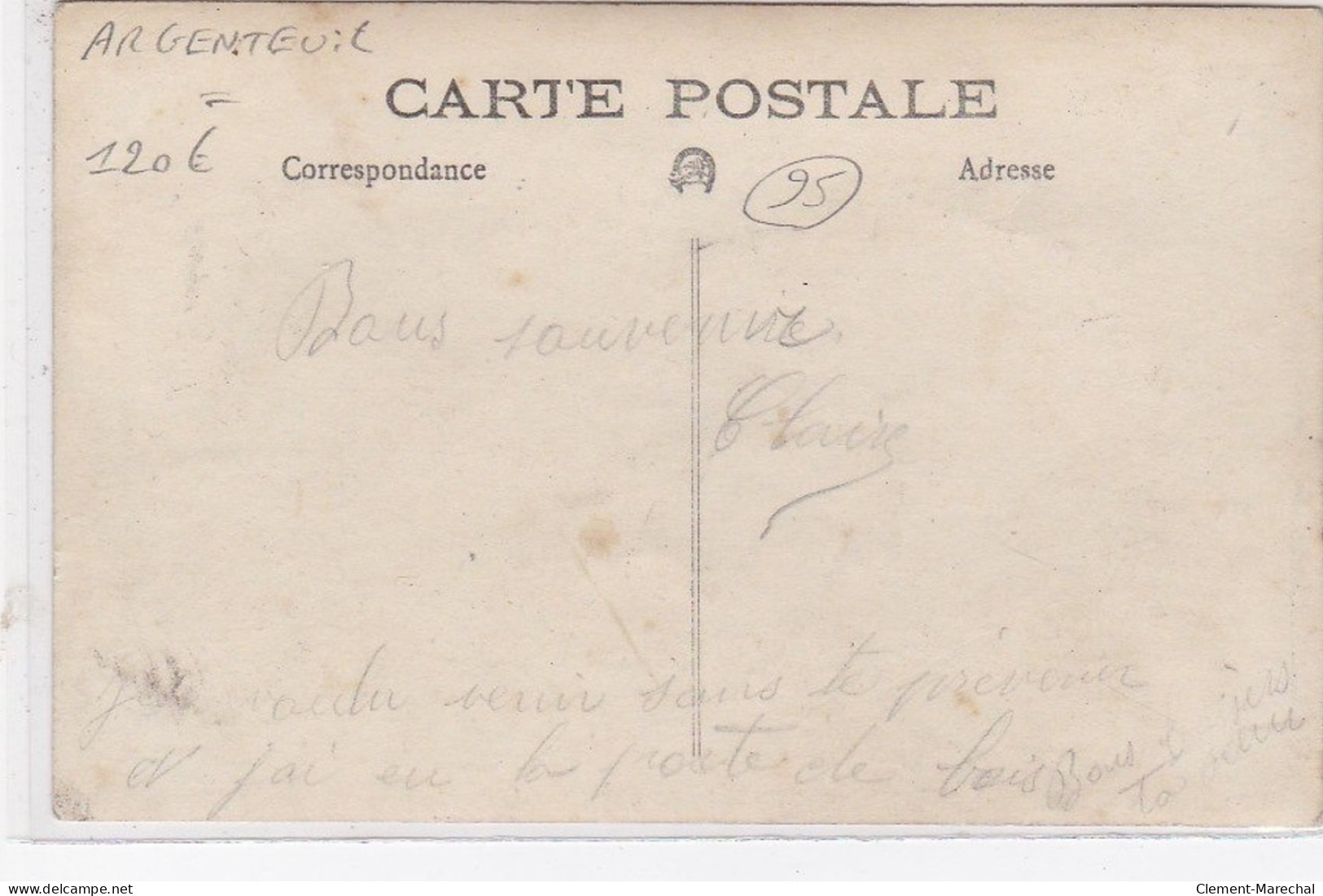 ARGENTEUIL : Carte Photo Du Café "au Petit Pot D'Argenteuil" - Très Bon état - Argenteuil