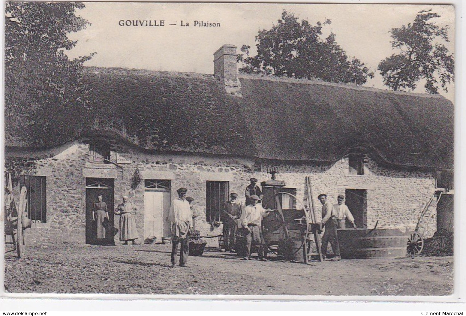 GOUVILLE : La Pilaison (pressoir A Cidre - Pommes) - Très Bon état - Andere & Zonder Classificatie