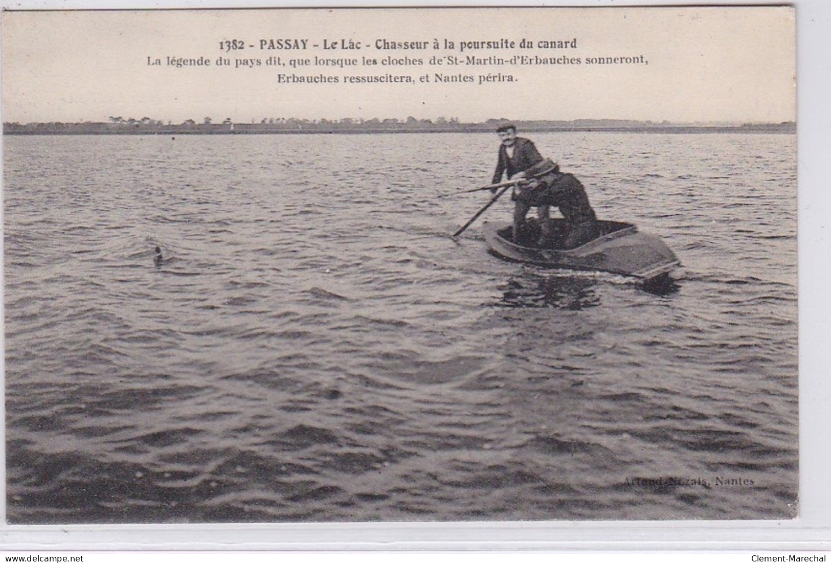 PASSAY : Le Lac - Chasseur à La Poursuite Du Canard - Très Bon état - Other & Unclassified