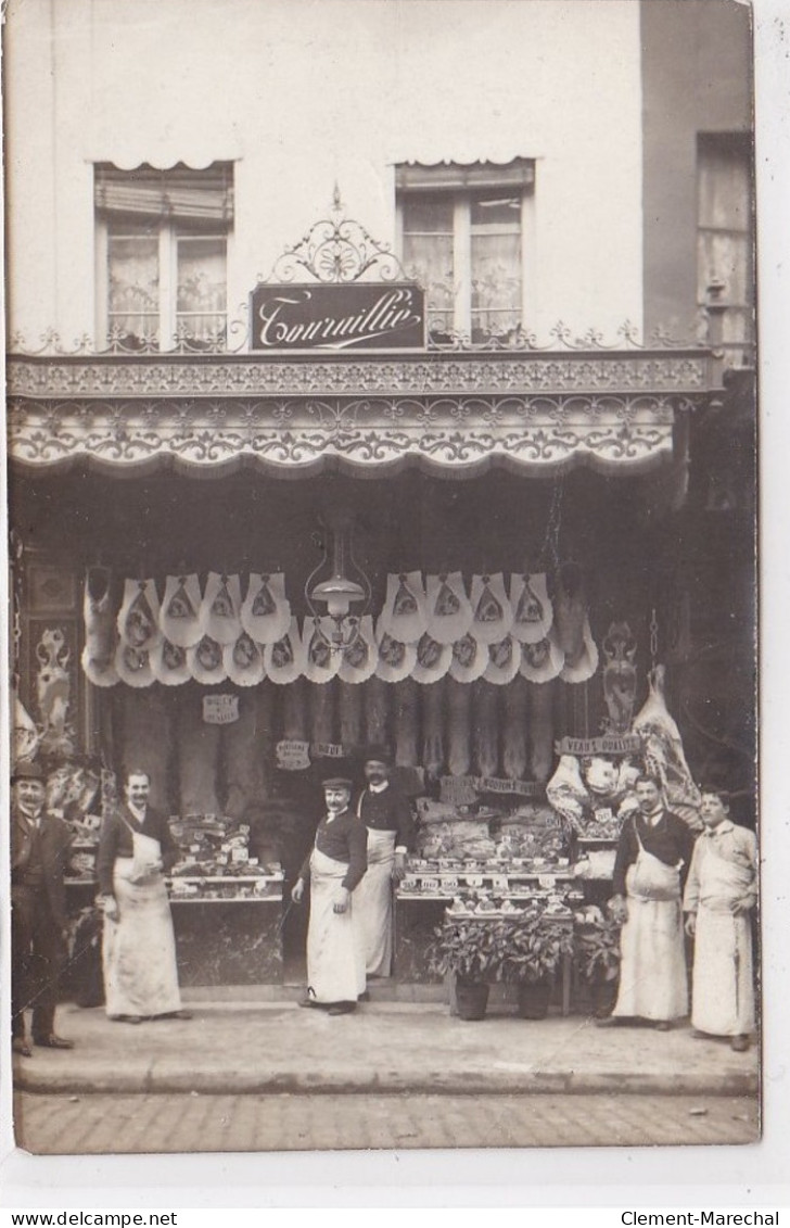 PARIS 14ème : Carte Photo D'une Boucherie Au 18 Rue De La Gaieté - Très Bon état - Paris (14)