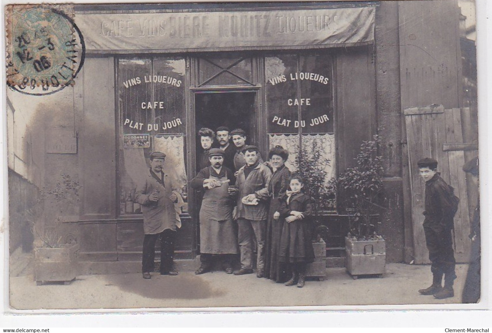 PARIS 11ème : Carte Photo D'un Café - Très Bon état - Arrondissement: 11