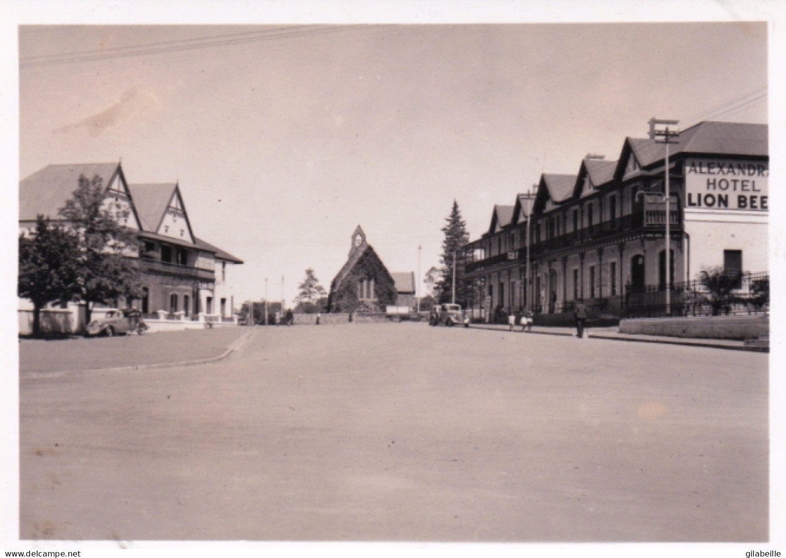 Photo Originale - South Africa - Afrique Du Sud - 1941 -  CALEDON ( Overberg ) Main Street And English Church - Plaatsen