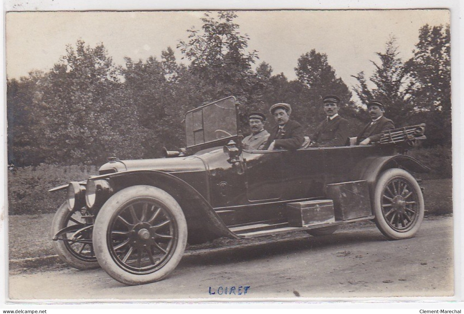 FORET D'ORLEANS : Carte Photo D'une Scène De Chasse à Tir (Sologne - Automobile) - Très Bon état - Orleans