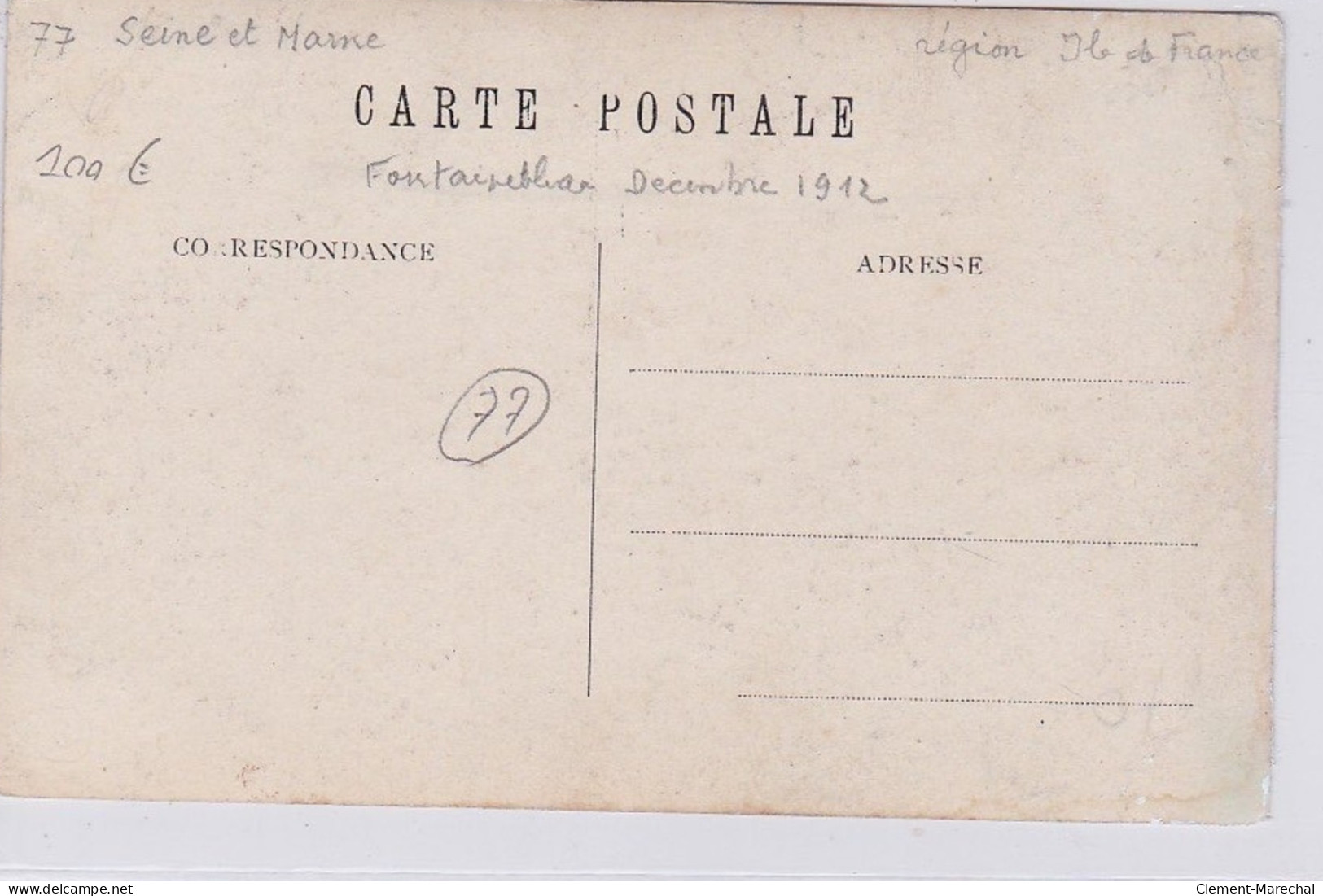 FONTAINEBLEAU : Carte Photo De L'arrestation D'un Braconnier (posée) En Foret (décembre 1912) - Très Bon état - Fontainebleau