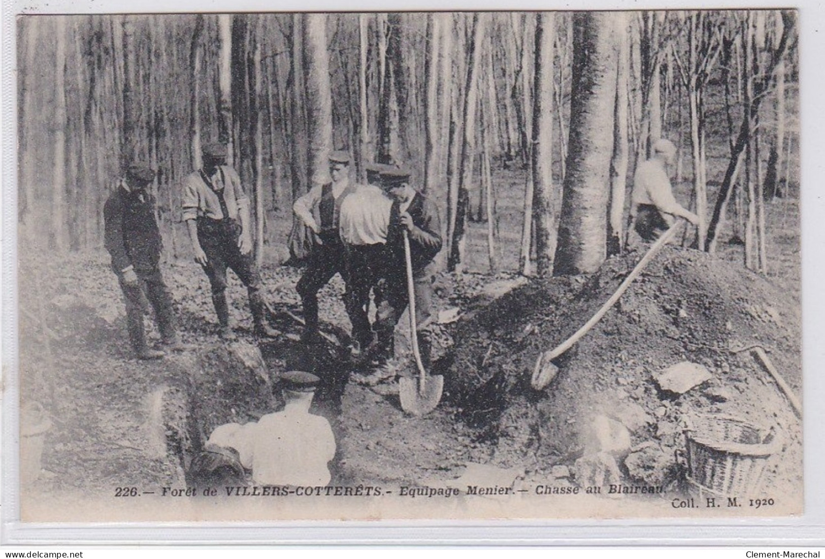 Foret De VILLERS COTTERETS - Equipage Meunier - Chasse Aux Blaireau - Très Bon état - Villers Cotterets