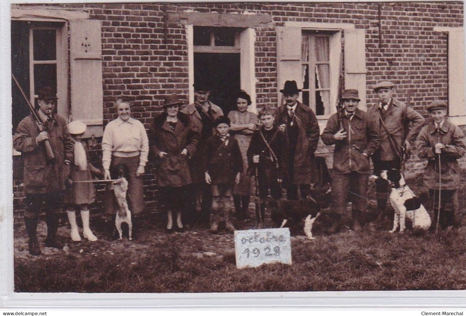 MAINTENON : Photo Format Cpa D'une Scène De Chasse En 1928 (chasse) - Très Bon état - Maintenon