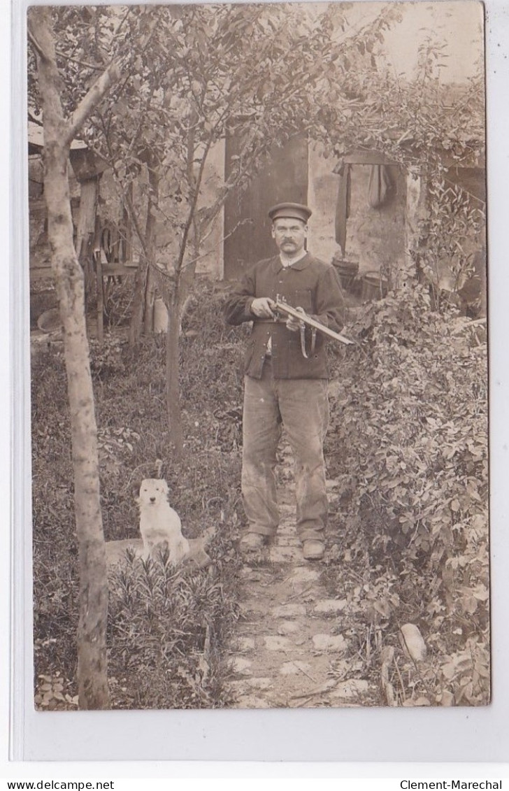 Carte Photo D'un Chasseur (photo PLANCHON à MENDE)  - Très Bon état - Other & Unclassified