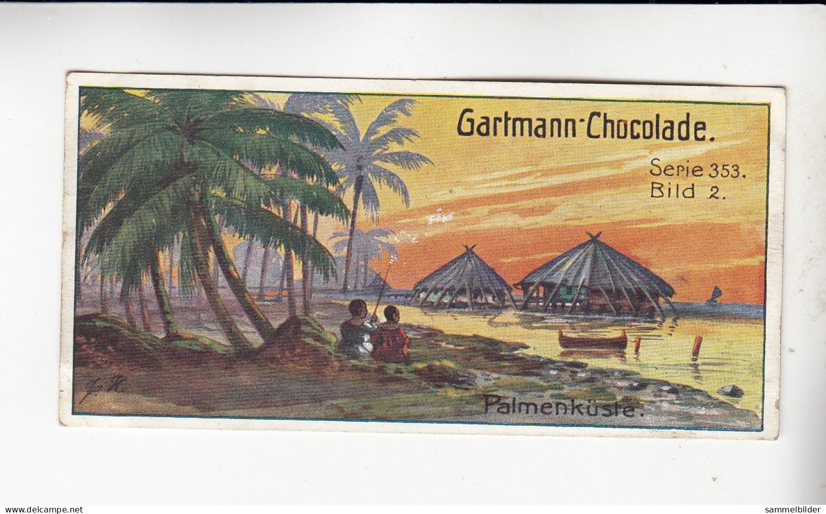 Gartmann  Inseln Unter Dem Winde Palmemküste Neu - Guinea    Serie 353 #2 Von 1912 - Altri & Non Classificati