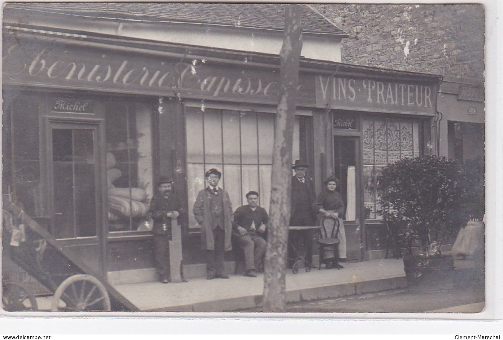 BOULOGNE BILLANCOURT : Carte Photo De L'ébénisterie Tapisserie MICHEL (vins Traiteur) - Très Bon état - Boulogne Billancourt