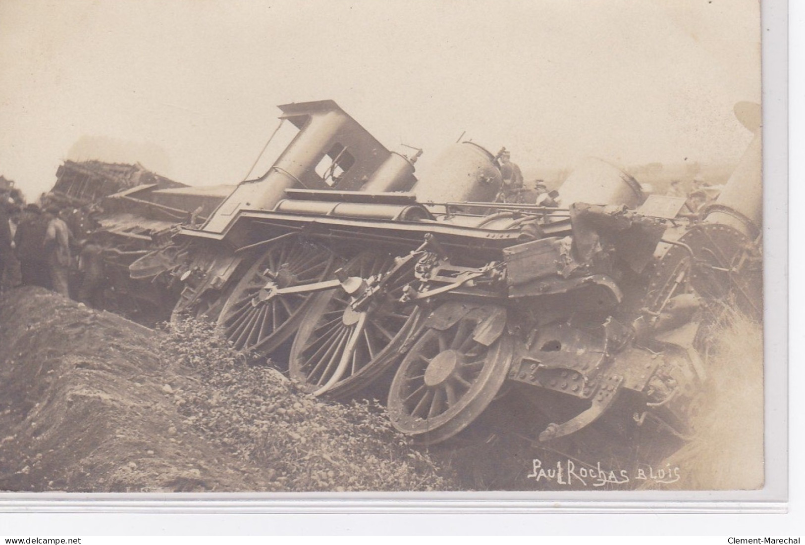 Environs De BLOIS : Carte Photo D'un Accident De Train (photo Paul ROCHAS) - Très Bon état - Autres & Non Classés