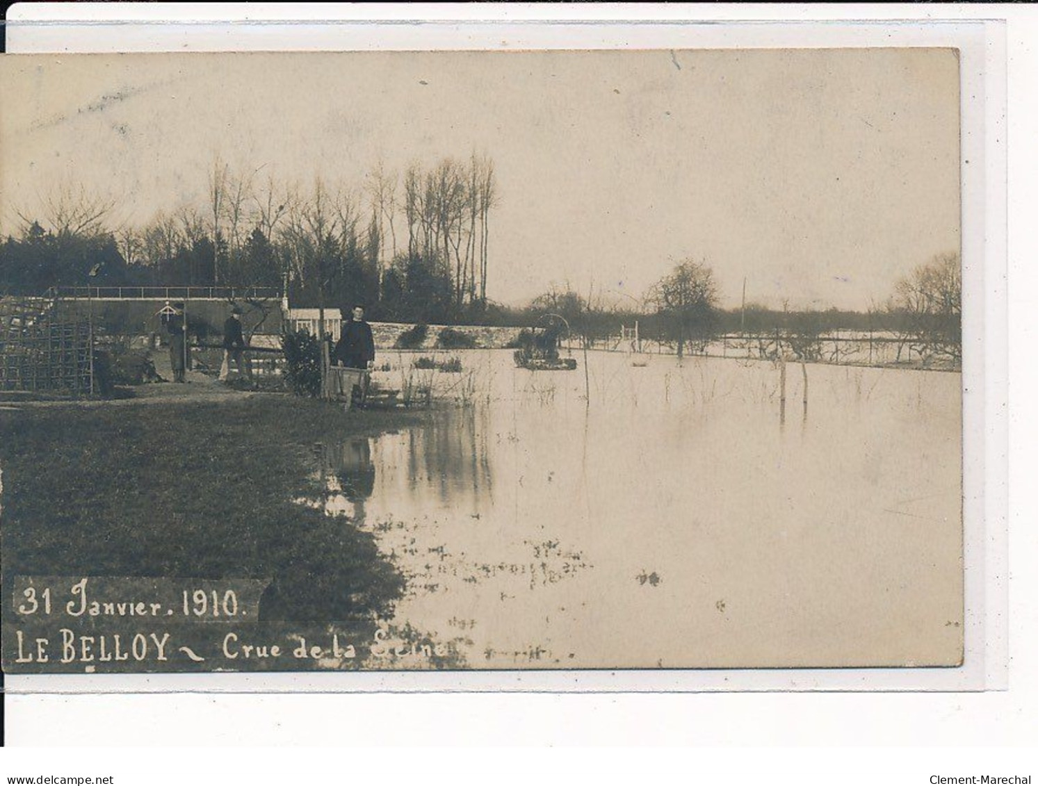 LE BELLOY : Crue De La Seine Le 31 Janvier 1910 - Très Bon état - Sonstige & Ohne Zuordnung