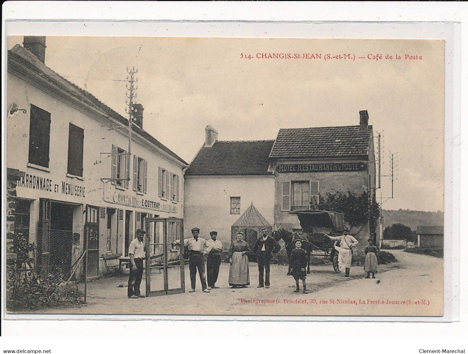 CHANGIS-ST-JEAN : Café De La Poste - Très Bon état - Sonstige & Ohne Zuordnung