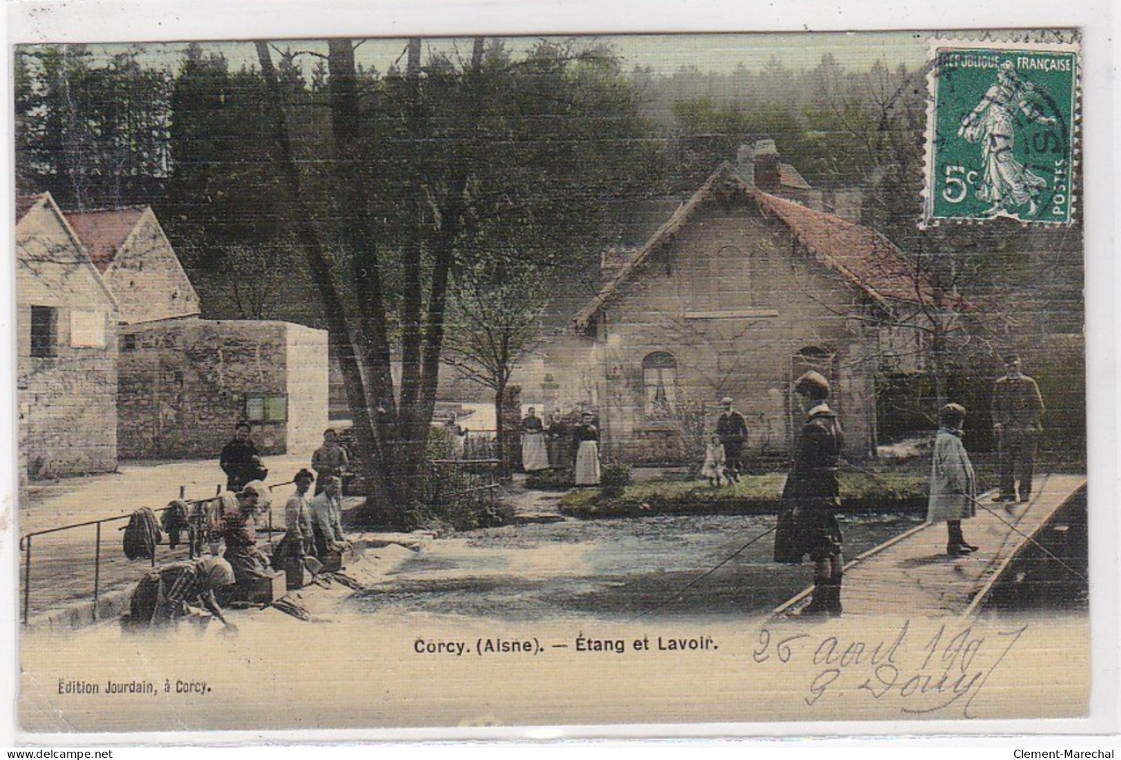 CORCY : étang Et Lavoir ( Toillée) - Bon état (un Coin Plié) - Andere & Zonder Classificatie