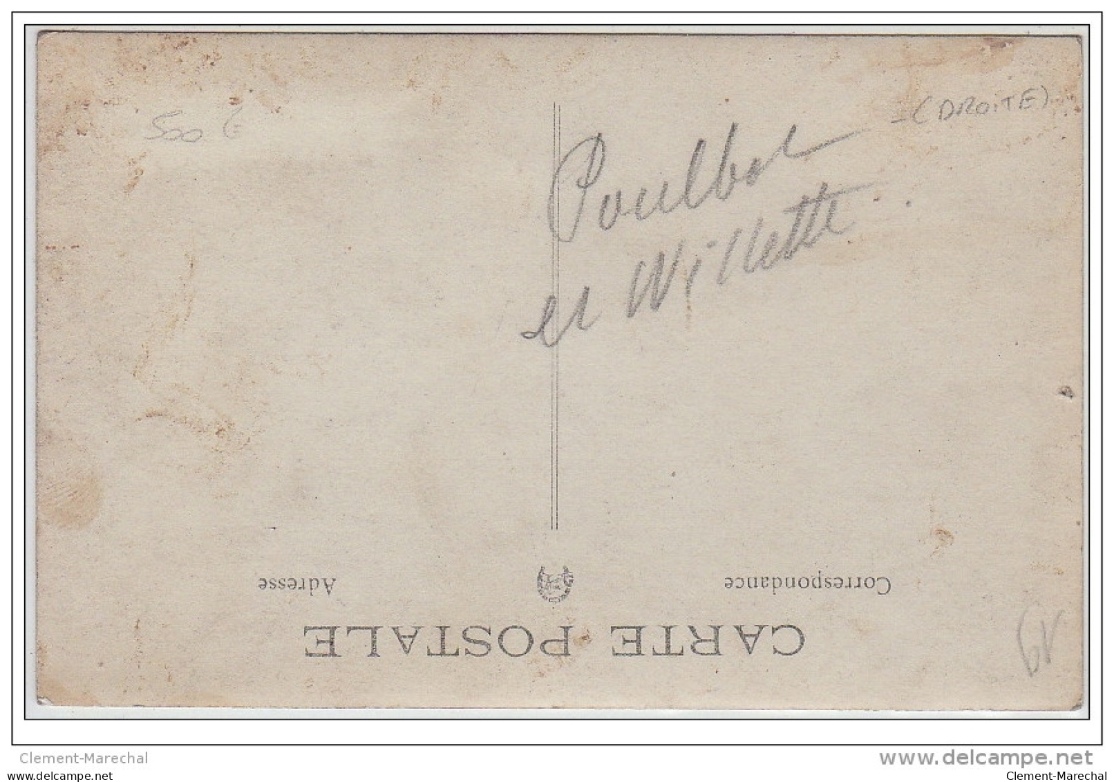 POULBOT Et WILLETTE : Carte Photo Prise Vers 1910 - Très Bon état (un Petit Trou - Voir Scans) - Poulbot, F.