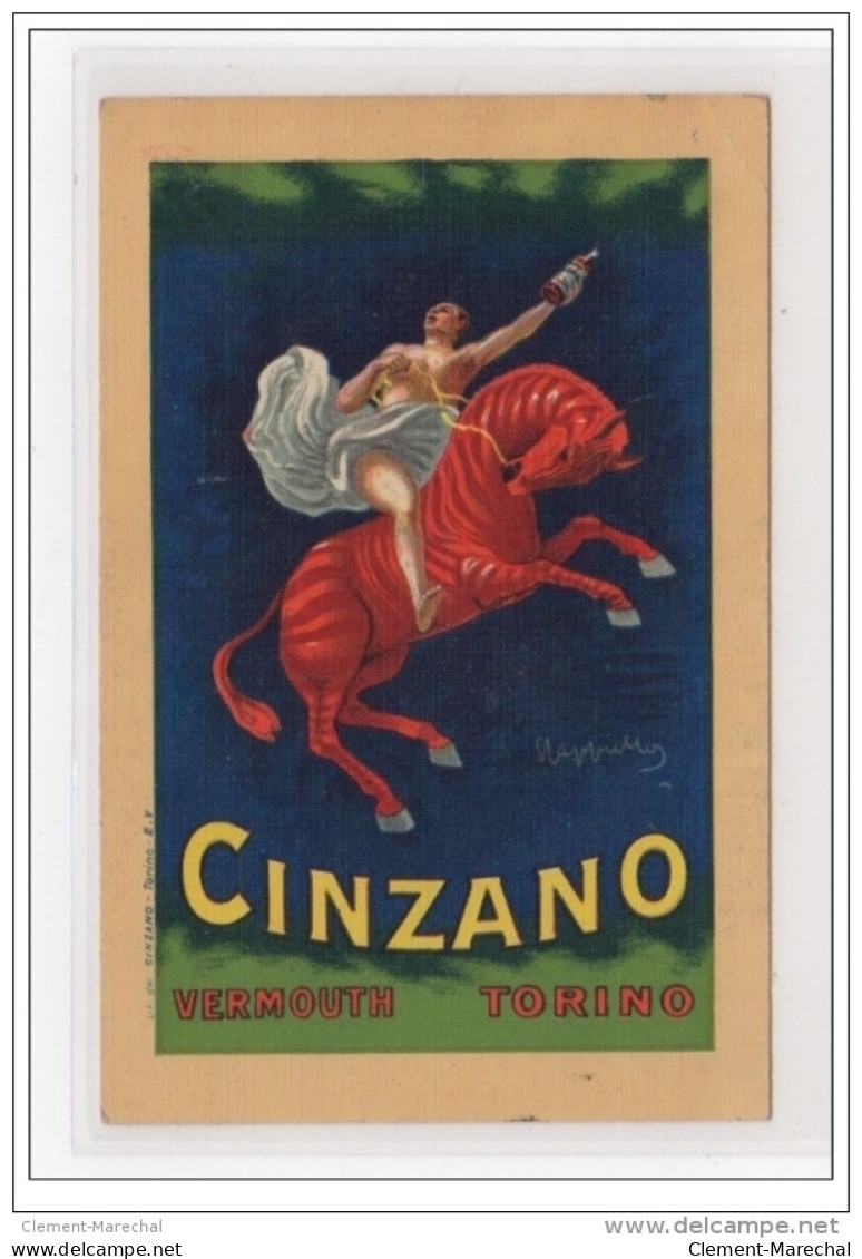CAPPIELLO Leonetto : Carte Postale Publicitaire Pour Le Vermouth "Cinzano" - Très Bon état - Cappiello