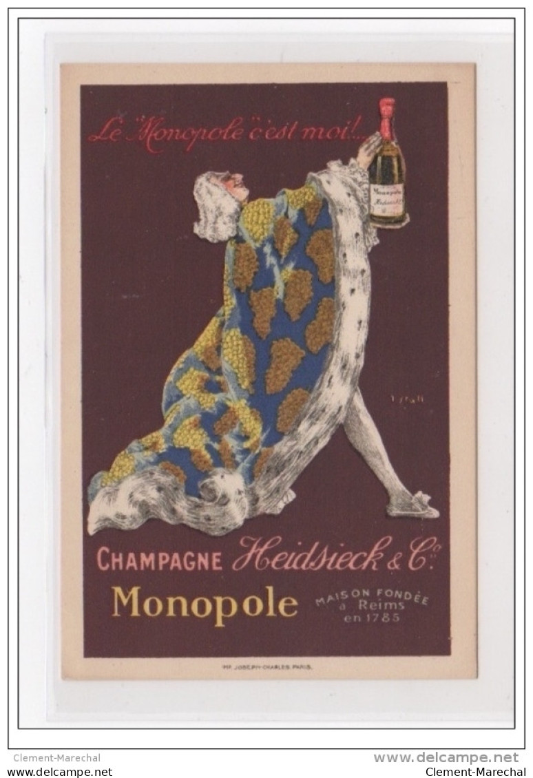 PUBLICITE Pour Le Champagne "Heidsieck Monopole" Illustrée Par STALL - Très Bon état - Autres & Non Classés