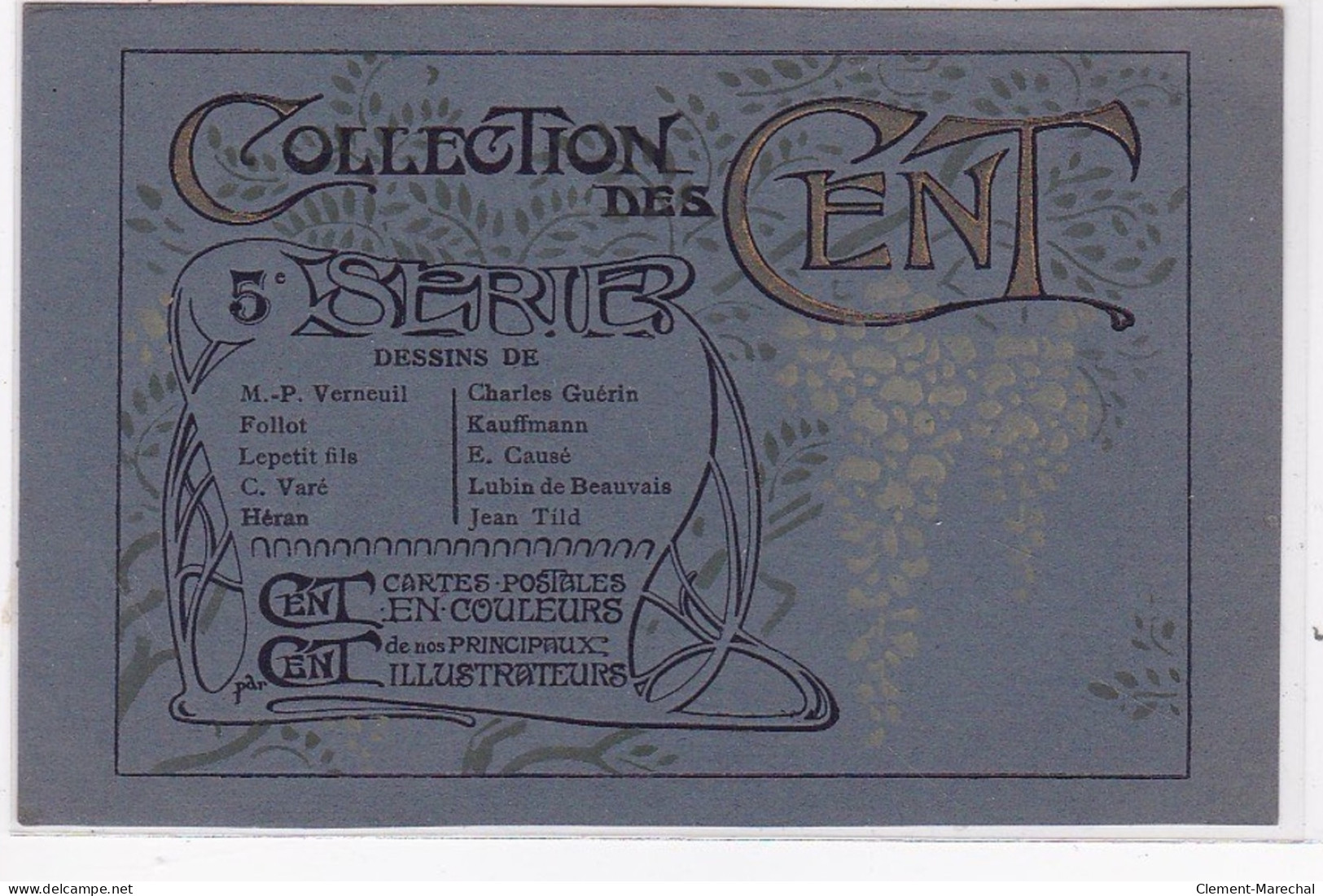 Collection Des Cent : Couverture De La Pochette De La 5 ème Série - état - Autres & Non Classés