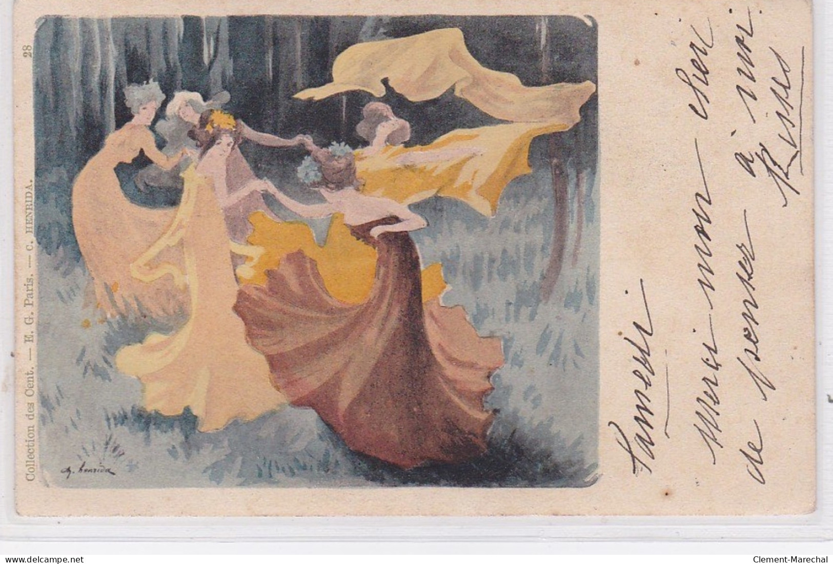 Collection Des Cent : Carte Postale Illustrée Par Henrida  - Très Bon état - Sonstige & Ohne Zuordnung