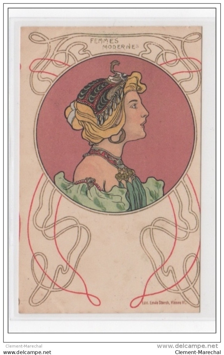 "Femmes Modernes" : Série De 6 Cartes Postales (illustrateur Non Signé Vers 1900) - Très Bon état - Voor 1900