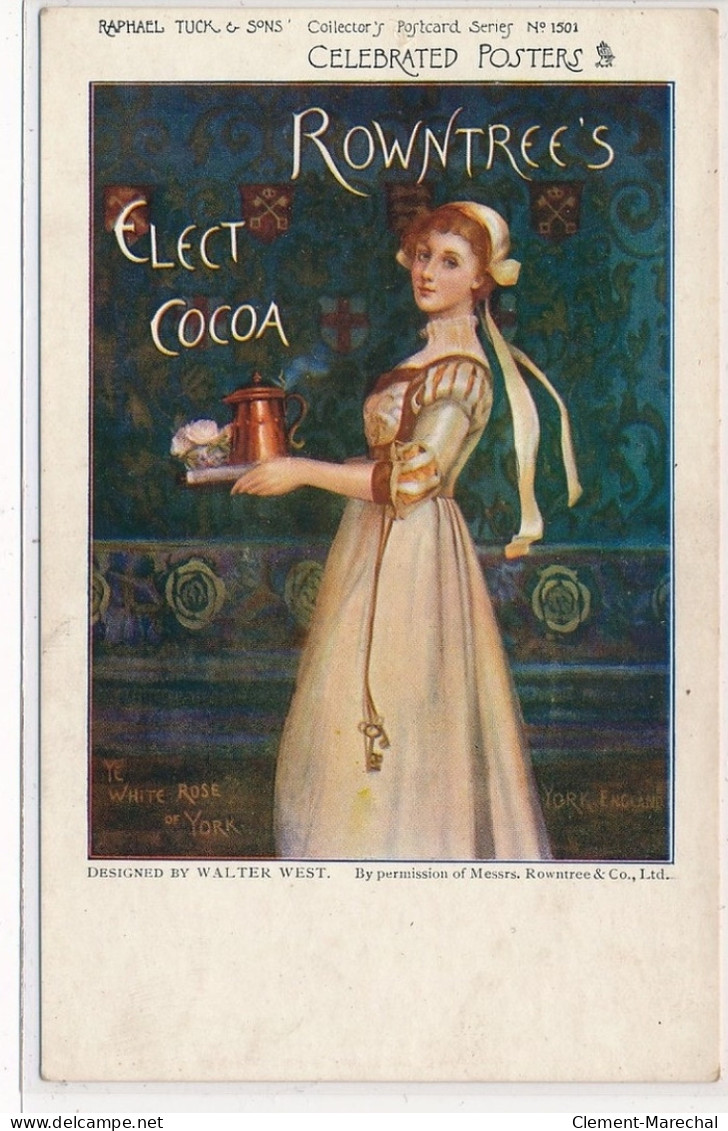 PUBLICITE : Raphael Tuck  Sons Celebrated Posters Rowntree's Elect Coca Walter West - Tres Bon Etat - Pubblicitari