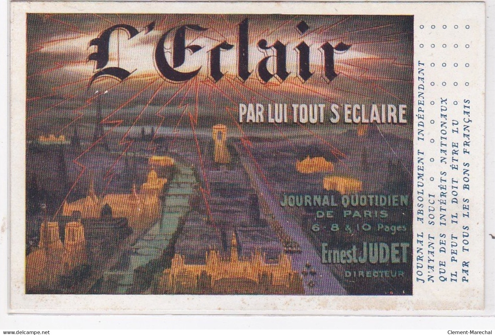 PUBLICITE : L'Eclair (presse - Journal) - Très Bon état - Pubblicitari