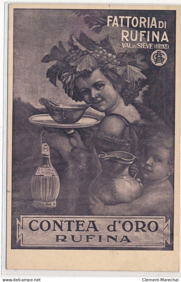 PUBLICITE : Fattoria Di Rufina Contea D'oro Rufina, Milano - Tres Bon Etat - Advertising