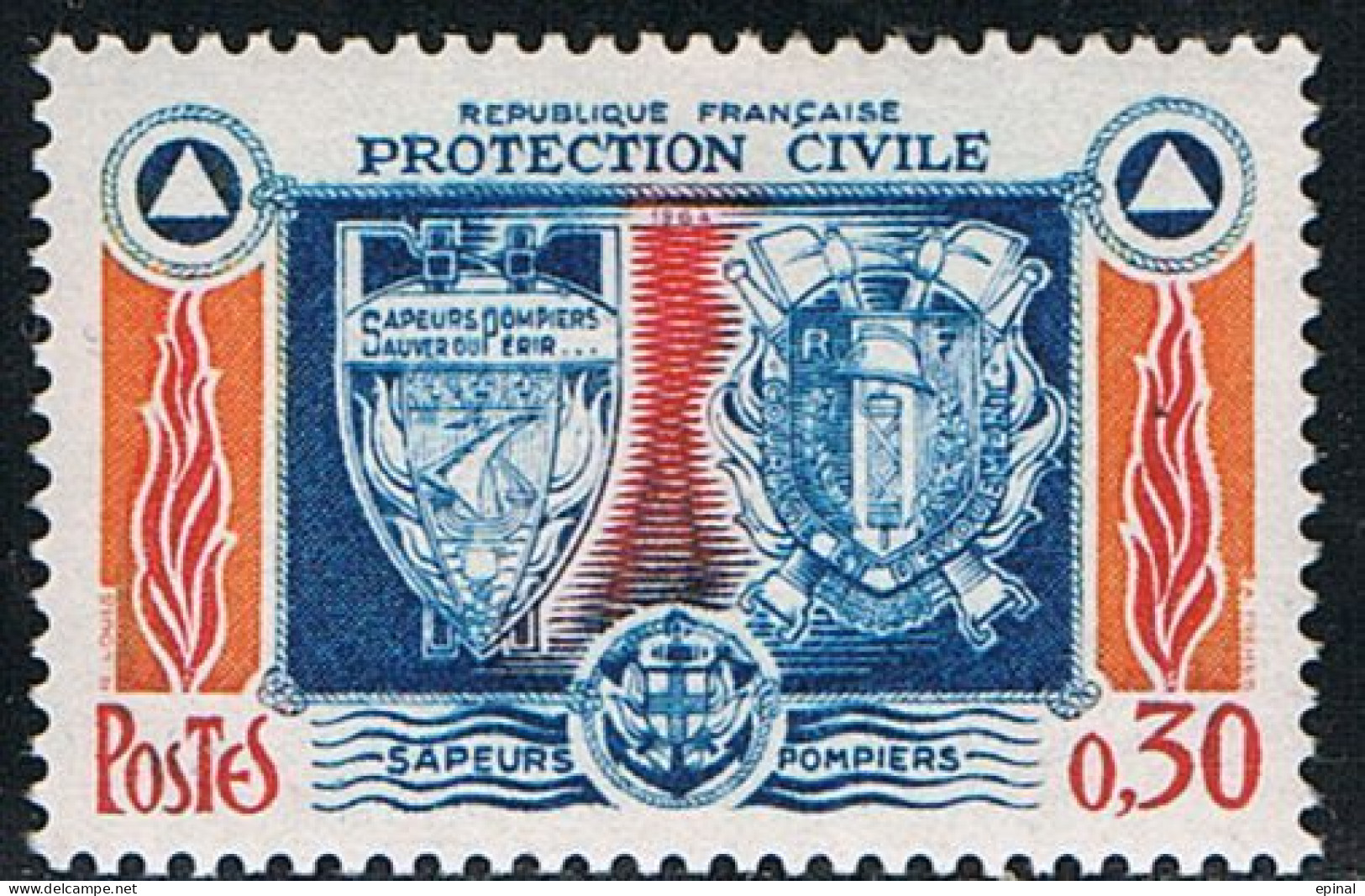 FRANCE : N° 1404 **  (Protection Civile : Sapeurs-pompiers) - PRIX FIXE - - Ungebraucht