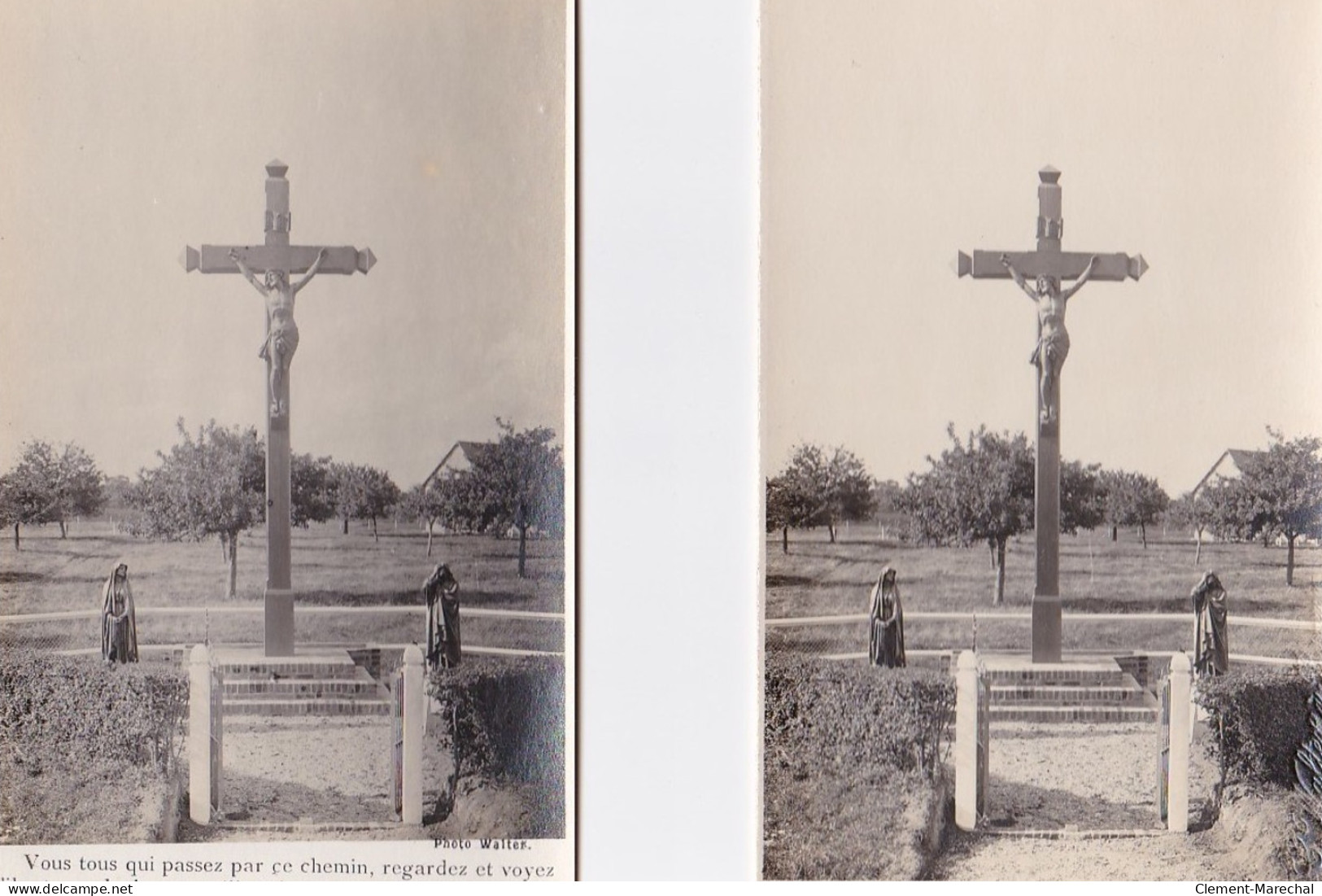 BOISSY LAMBERVILLE : Lot De 10 Cartes Photo Du Souvenir De La Bénédiction Du Calvaire En 1922 - Très Bon état - Other & Unclassified