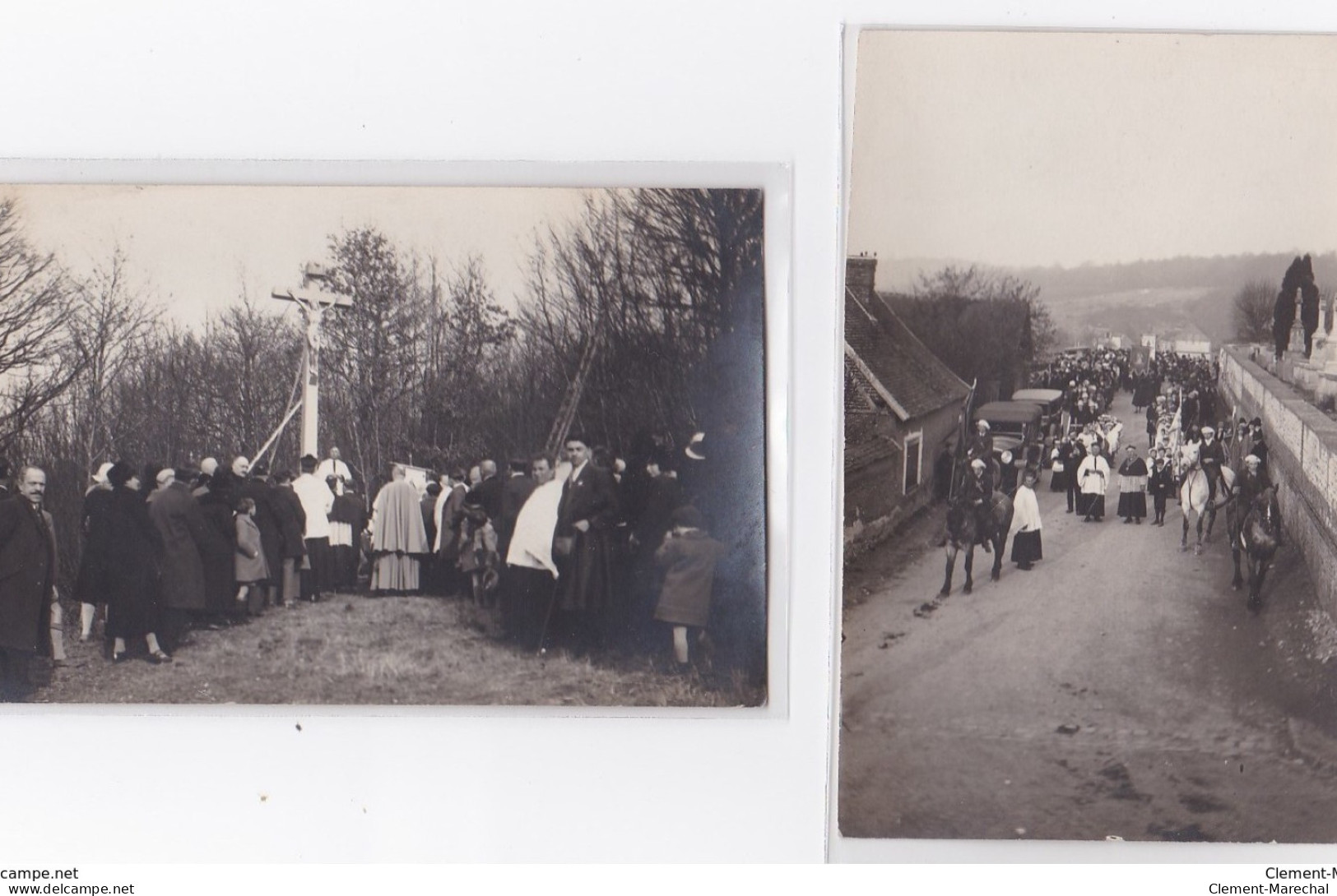 ARNIERES : Lot De 5 Cartes Photo D'une Procession Religieuse (calvaire) (photo Quiriere à EVREUX) - Très Bon état - Other & Unclassified