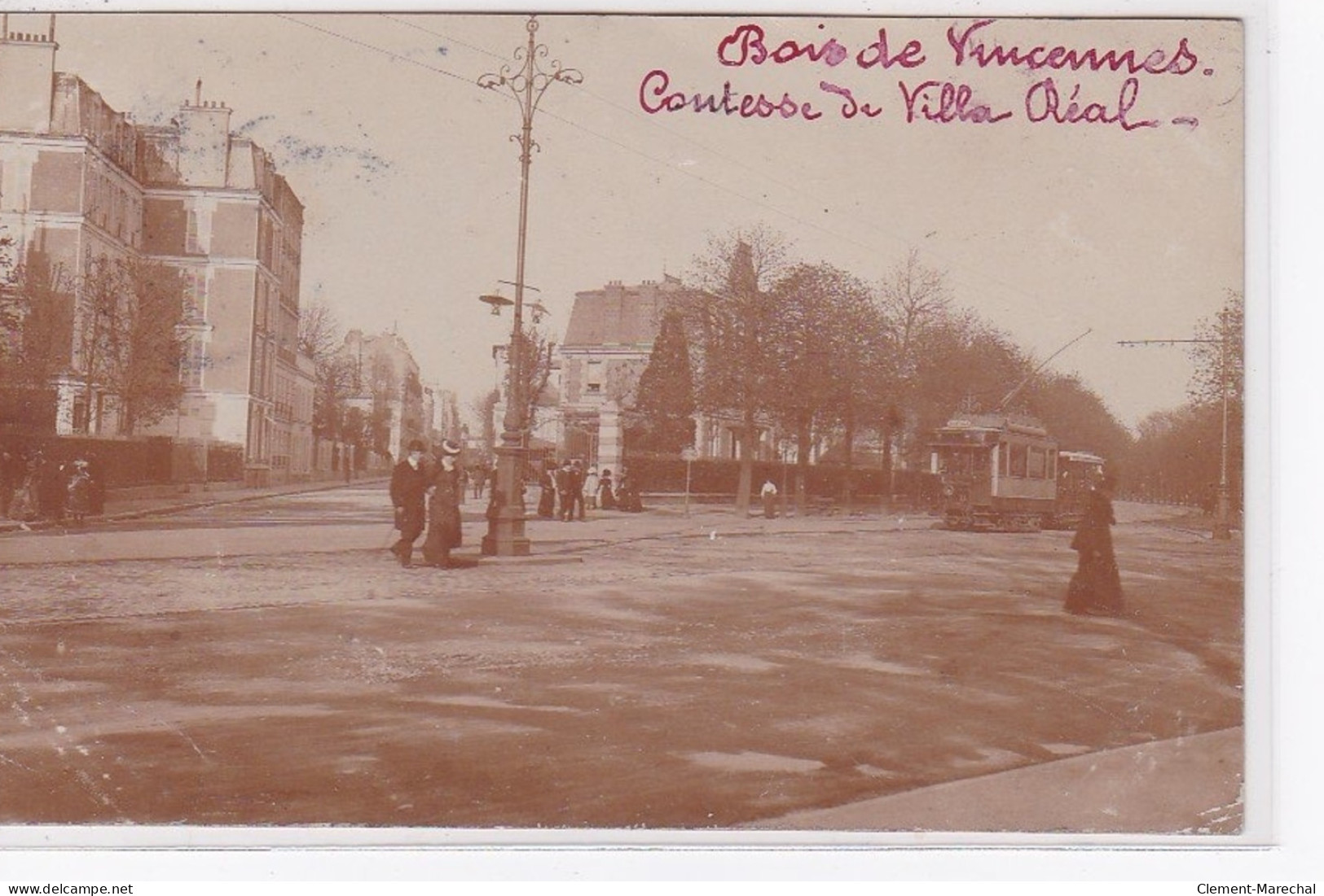 VINCENNES : Carte Photo De La Comtesse De VILLA REAL Au Bois De Vincennes - Très Bon état - Vincennes