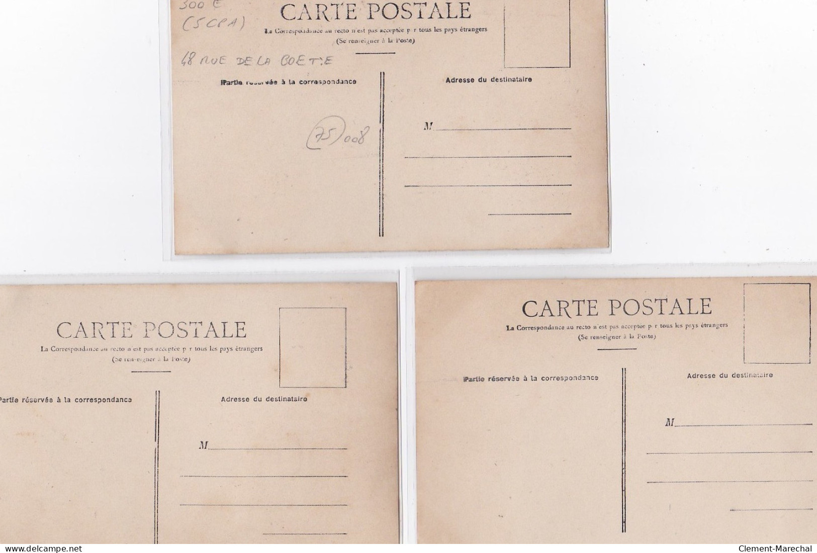 PARIS 8ème : Lot De 5 Cartes Postales Bromure Gare Et Voitures électriques KRIEGER - Très Bon état - Paris (08)