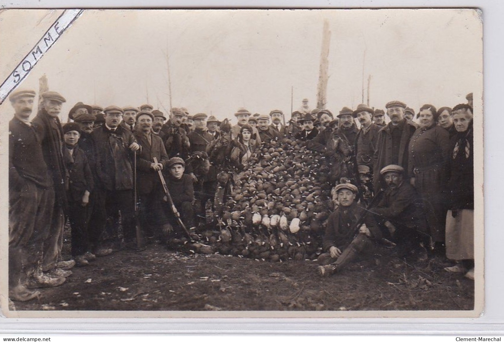 PERONNE (environs) : Carte Photo D'un Tableau De Chasse - Bon état (un Coin Plié) - Andere & Zonder Classificatie